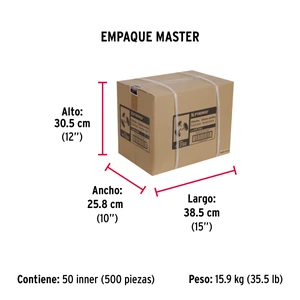 Caja con 100 chinches en 10 colores surtidos, Fiero
