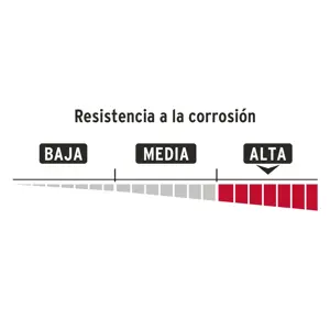 Hermex Candado de hierro 50 mm gancho protegido, llave anti-ganzúa