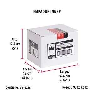 Hermex Candado de hierro 50 mm gancho protegido, llave anti-ganzúa