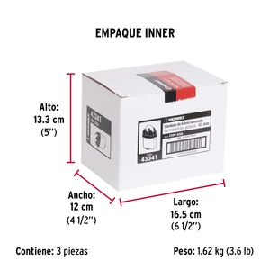 Hermex Candado de hierro 65 mm gancho protegido, llave anti-ganzúa
