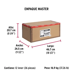 Hermex Candado de hierro 60 mm con coraza, llave anti-ganzúa
