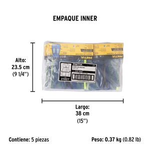 Chaleco de seguridad con cintas reflejantes, azul, Pretul