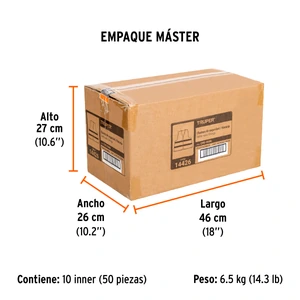 Truper Chaleco de seguridad naranja con cintas de alta visibilidad