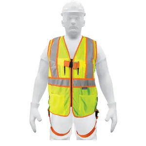 101771 / CHS-700VA Truper Chaleco de seguridad para arnés, alta visibilidad, verde
