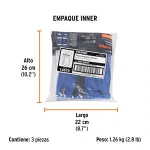 Truper Chaleco brigadista con cintas reflejantes, color azul rey