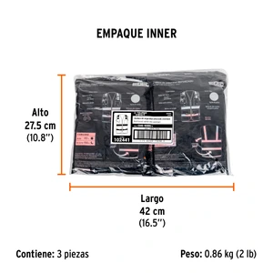 Chaleco de seguridad de alta visibilidad, naranja, G, EXPERT