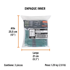 Truper Chaleco brigadista con cintas reflejantes, color verde