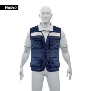 104177 / CHS-950AM-XL Chaleco brigadista reforzado, azul marino, XG, TRUPER EXPERT