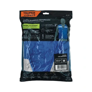 Chaleco brigadista reforzado, azul rey, M, TRUPER EXPERT