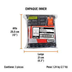 Chaleco brigadista reforzado, naranja, G, TRUPER EXPERT
