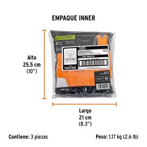 Chaleco brigadista reforzado, naranja, M, TRUPER EXPERT