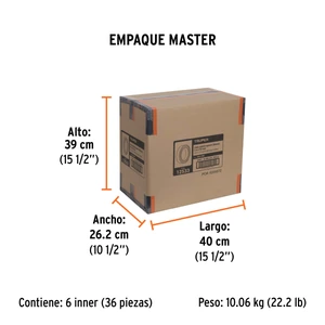 Truper Rollo de 5m de cinta antiderrapante blanca 50mm con abrasivo