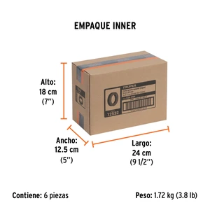 Truper Rollo de 5 m de cinta antiderrapante negra 50mm con abrasivo