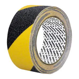 101448 / CIA-25P Truper Rollo 5 m de cinta antiderrapante ama/negra 50mm c/abrasivo