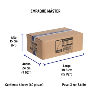 Volteck Bolsa c/10 cinchos plásticos 120 lb, 300 x 7.5 mm, naturales