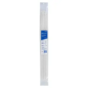 Volteck Bolsa c/10 cinchos plásticos 120 lb, 550 x 7.5 mm, naturales