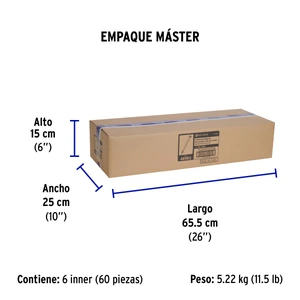 Volteck Bolsa c/10 cinchos plásticos 120 lb, 550 x 7.5 mm, naturales