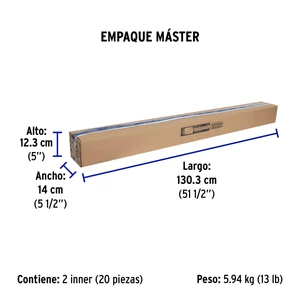 Volteck Bolsa con 10 cinchos plásticos 175 lb, 1200x9 mm, naturales