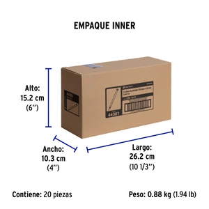 Volteck Bolsa con 100 cinchos plásticos 18 lb, 150x2.5 mm, naturales