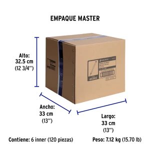 Volteck Bolsa con 100 cinchos plásticos 18 lb, 200x2.5 mm, naturales