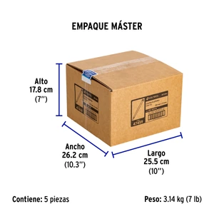 Volteck Bolsa con 1000 cinchos plásticos 18lb, 200x2.5 mm, naturales