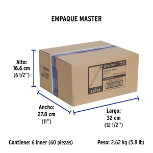 Volteck Bolsa con 50 cinchos plásticos 40 lb, 150x3.5 mm, amarillos