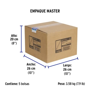 Volteck Bolsa con 1000 cinchos plásticos 40 lb, 150x3.5 mm, negros