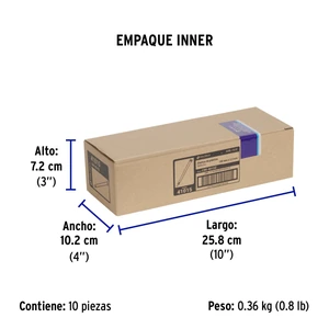 Volteck Bolsa con 50 cinchos plásticos 40 lb, 150 x 3.5 mm, azules