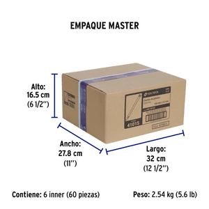 Volteck Bolsa con 50 cinchos plásticos 40 lb, 150 x 3.5 mm, azules