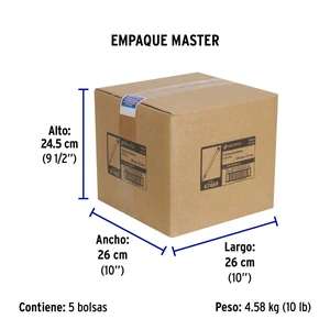 Volteck Bolsa con 1000 cinchos plásticos 40 lb, 200x3.5 mm, negros