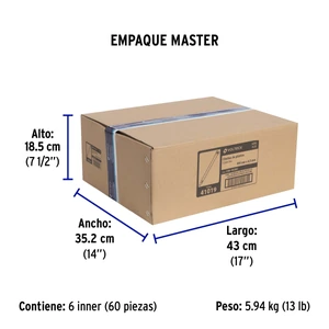 Volteck Bolsa con 50 cinchos plásticos 50 lb, 300 x 4.5 mm, azules
