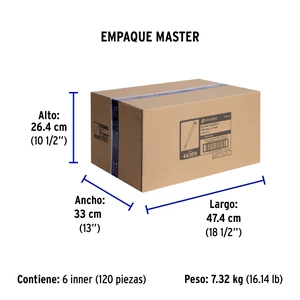 Volteck Bolsa con 25 cinchos plásticos 50 lb, 350x4.5, naturales