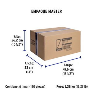 Volteck Bolsa con 25 cinchos plásticos 50 lb, 350x4.5 mm, negros