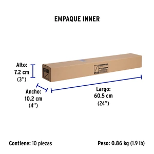 Volteck Bolsa con 25 cinchos plásticos 50 lb, 500x4.5 mm, negros