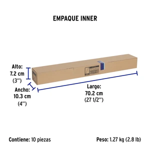 Volteck Bolsa con 25 cinchos plásticos 50 lb, 600x4.5 mm, naturales
