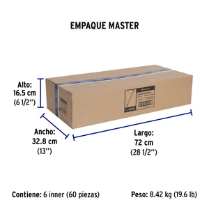 Volteck Bolsa con 25 cinchos plásticos 50 lb, 600x4.5 mm, naturales