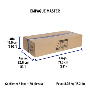 Volteck Bolsa con 25 cinchos plásticos 50 lb, 600x4.5 mm, negros