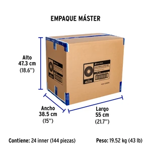 Rollo de 10 m de cinta reusable de contacto doble, Volteck