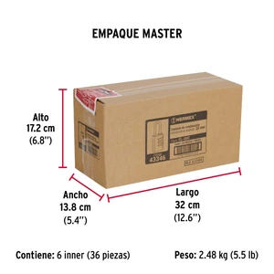 Hermex Candado de combinación 20 mm cuerpo de latón en blíster