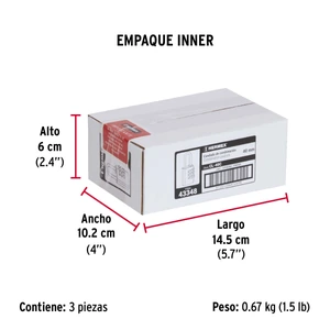 Hermex Candado de combinación 40 mm cuerpo de latón en blíster