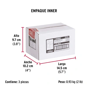 Hermex Blíster con 2 candados de latón de 40mm con gancho largo