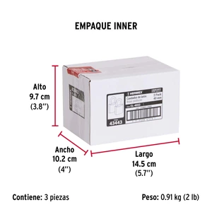 Hermex Blíster con 2 candados de latón de 40mm con gancho corto