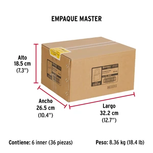 Candado de latón 40 mm llave tetra en blíster, Hermex Basic