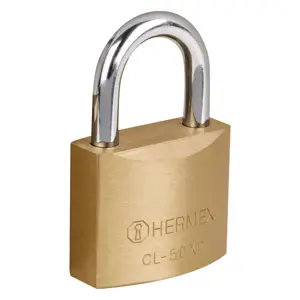 23511 / CL-50XP Candado de latón 50 mm llave tetra en blíster, Hermex Basic