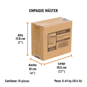 Caja con 2500 clavos calibre 16, 25 mm para CLNE-16, Truper
