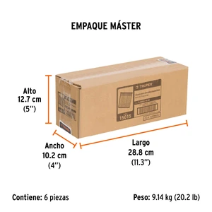 Caja con 2500 clavos calibre 16, 45 mm para CLNE-16, Truper