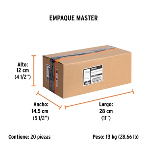 Caja con 5000 clavos calibre 18, 15 mm para CLNE-18, Truper