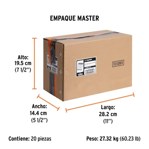 Caja con 5000 clavos calibre 18, 32 mm para CLNE-18, Truper