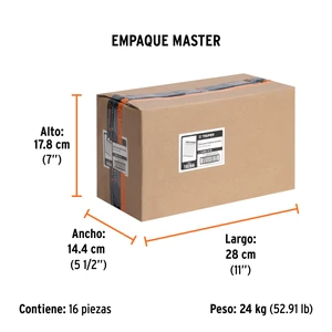 Caja con 5000 clavos calibre 18, 35 mm para CLNE-18, Truper