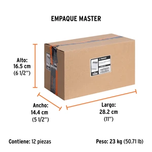 Caja con 5000 clavos calibre 18, 45 mm para CLNE-18, Truper